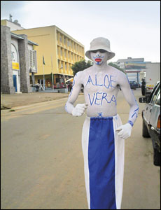 bodypainted man