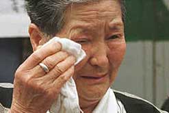 A former comfort woman in South Korea