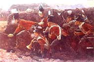 British forces during the Battle of Peninsular, 1813