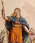 Image of Boadicea with spear