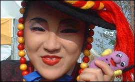 Korean mime artist 