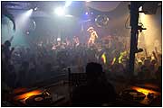 The view from the DJ box