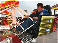 At the funfair