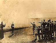 Image of artist's impression of 1916 execution