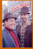 Greg and Ford outside the Barras in Glasgow