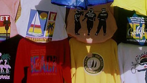 Selection of colourful tops