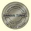 The Plaque presented to each of the tunnellers at the reunion