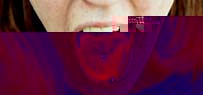 A pierced tongue