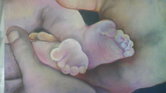 Hands and baby...