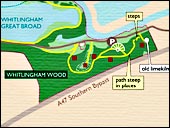 map of the walk