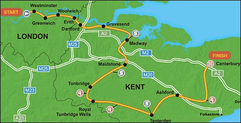Tour map