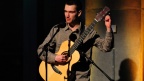 Ewan McLennan live at Pacific Quay. Photo by Sean Purser.