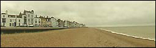 Half way down Deal's pebble beach.