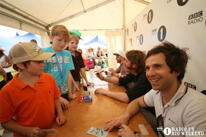Signing sessions with The Hoosiers