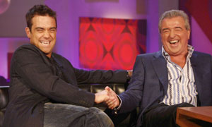 Robbie Williams and Terry Venables on Friday Night with Jonathan Ross