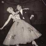 Walter Laird and Andé Lyons: dancing through the war years.  During and immediately after the war Andé and Walter travelled around Britain in cabaret shows with Frank and Peggy Spencer.  They also appeared with the Victor Silvester Dance Orchestra.
