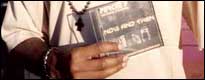 Percee P with his Mix CD
