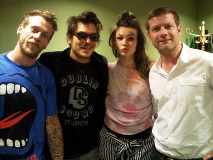 Paris-based folks The Do came to visit Dermot. (That is an amazing jumper, we're sure you'll agree...)