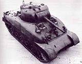 Image of the American Sherman tank - an important resource to the Allies in World War Two