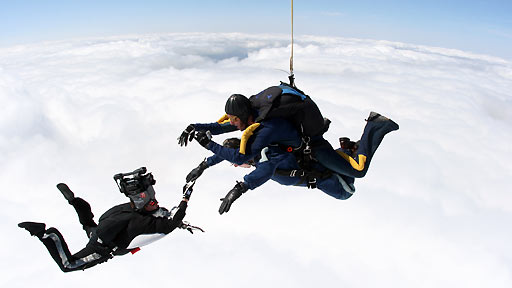 Andrew skydiving