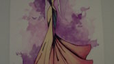 Bright dress...