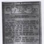 Sheila's Letter