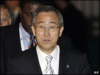 O secretário-geral da Organização das Nações Unidas, Ban Ki-moon
