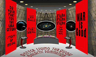 The War Chamber of a Star Battle Cruiser by Sid Curtis