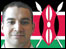 Sheara and the Kenyan flag