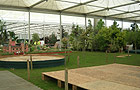 Setting up in the Great Pavillion