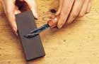 Sharpen the blades of gardening knives
