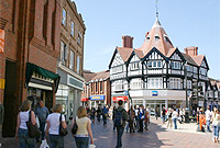 Canol tref Wrecsam