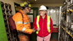 ... and gets an insight into the workings of a coal mine