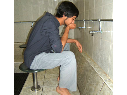 Washing the mouth
