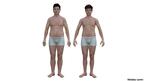 Comparación del  hombre promedio estadounidense con el francés de Nickolay Lamm