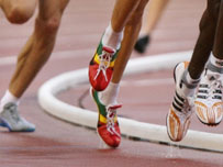 Athletes running