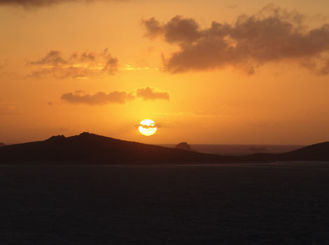 Sunset over the Scillies