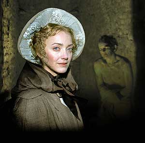 Lucy Davenport as Mary Shelley and David Schofield as Frankenstein's monster