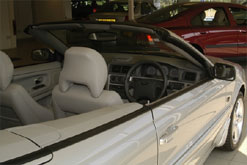 Image: A convertible in the car showroom