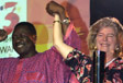 Djelimady Tounkara and Lucy Duran