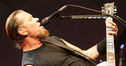 James Hetfield onstage at BBC Radio Theatre James Hetfield onstage at BBC Radio Theatre