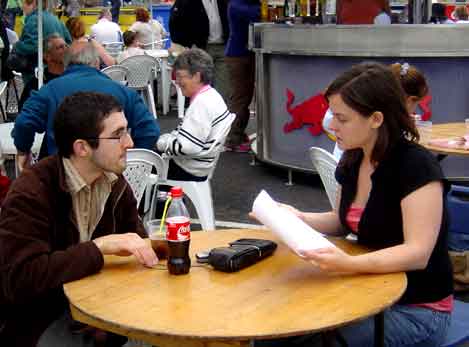 Dan learns to be a reporter