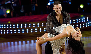 Mark Ramprakash and Karen Hardy in the Strictly Come Dancing final 