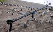 The camera jib in situ