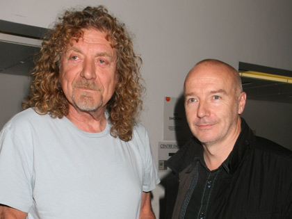 Robert Plant and Midge Ure, who both presented awards