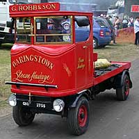 One of the little steam lorries that eventually replaced the horses