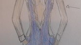 Split denim dress...