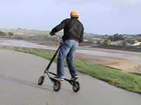 Simon on his trike