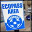 Placa indica entrada em zona do Ecopass em Milão