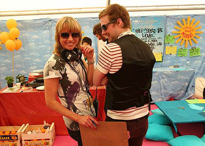 Backstage on Sunday